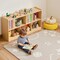 Montessori Kids Bookshelf with 5 Compartments and Top Shelf for Toy and Book Storage